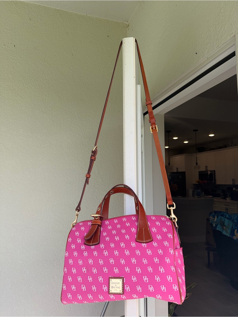 Dooney & Bourke Fuchsia Gretta Kendra Satchel